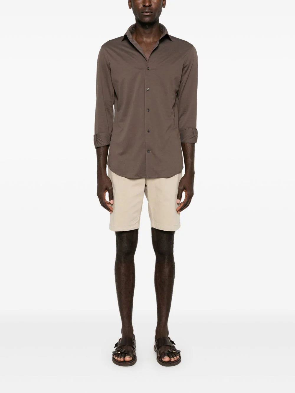 Boggi Milano Japanese-jersey shirt