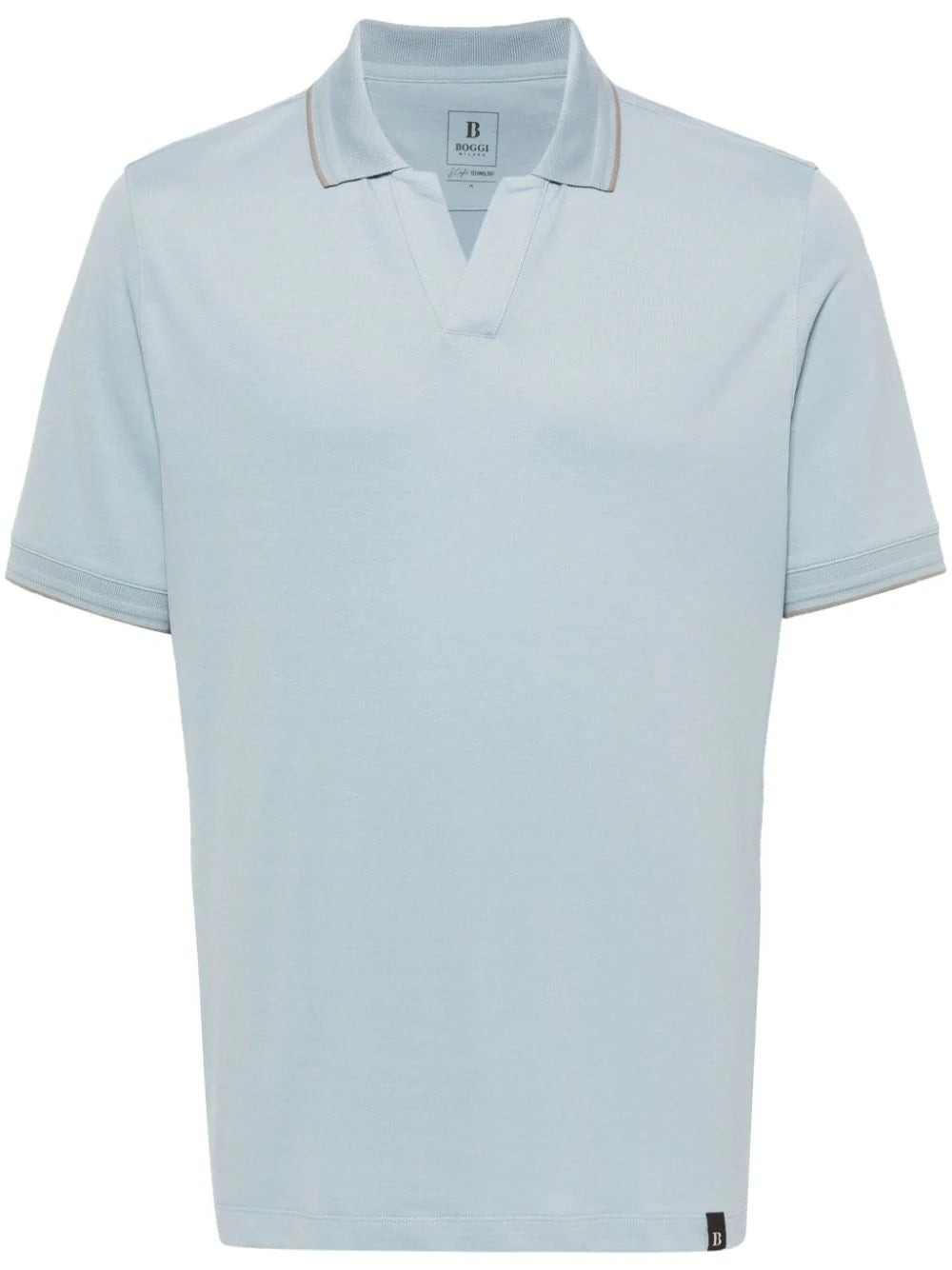 Boggi Milano  logo-tag polo shirt
