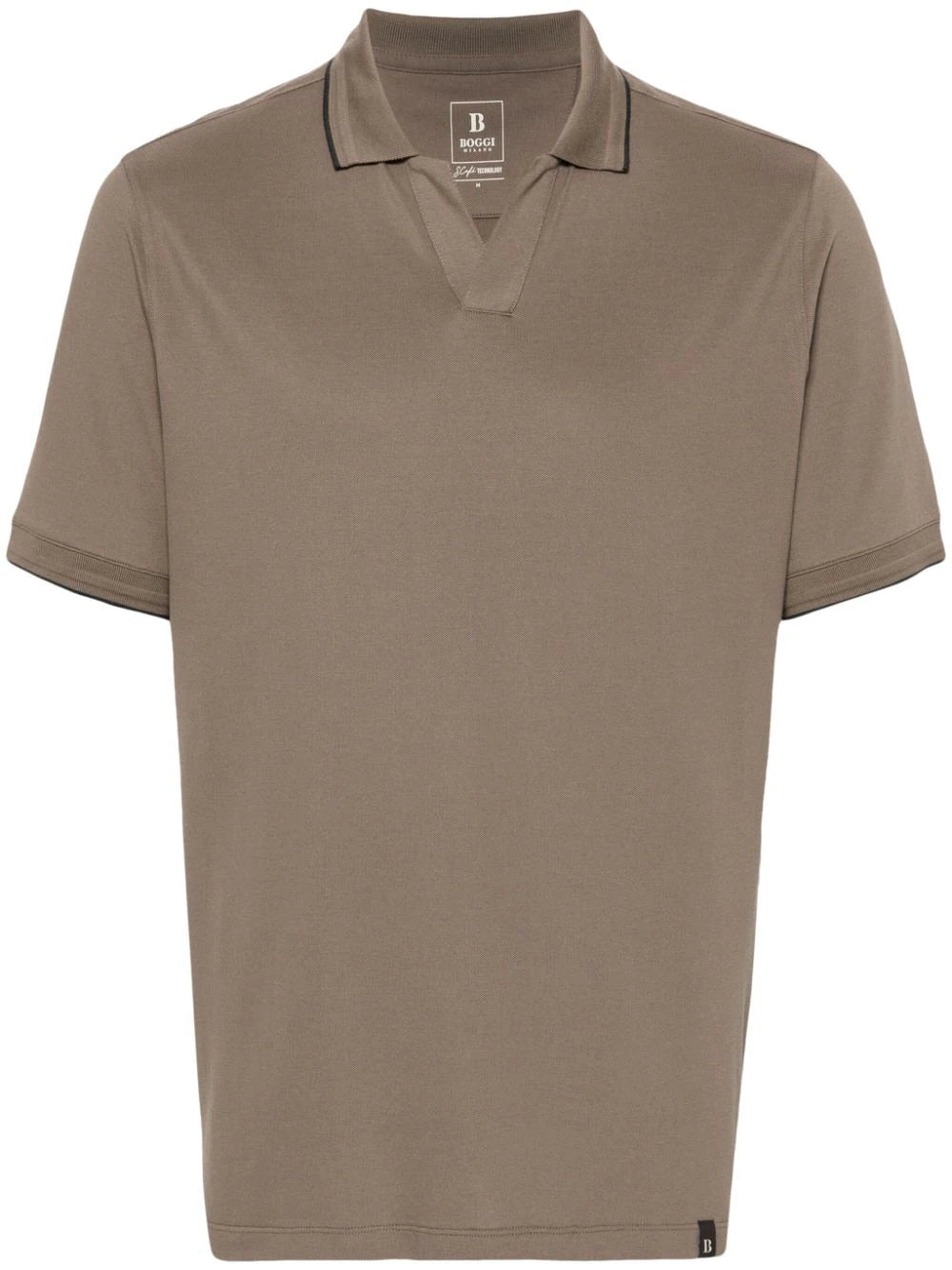 Boggi Milano  logo-tag polo shirt