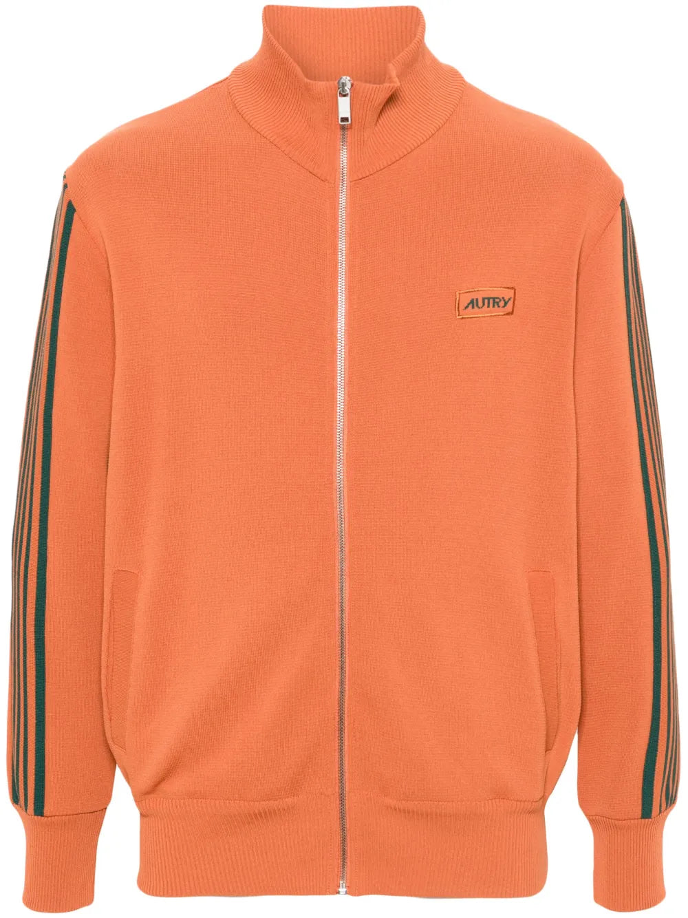 Autry  logo-appliqué zip-up sweatshirt