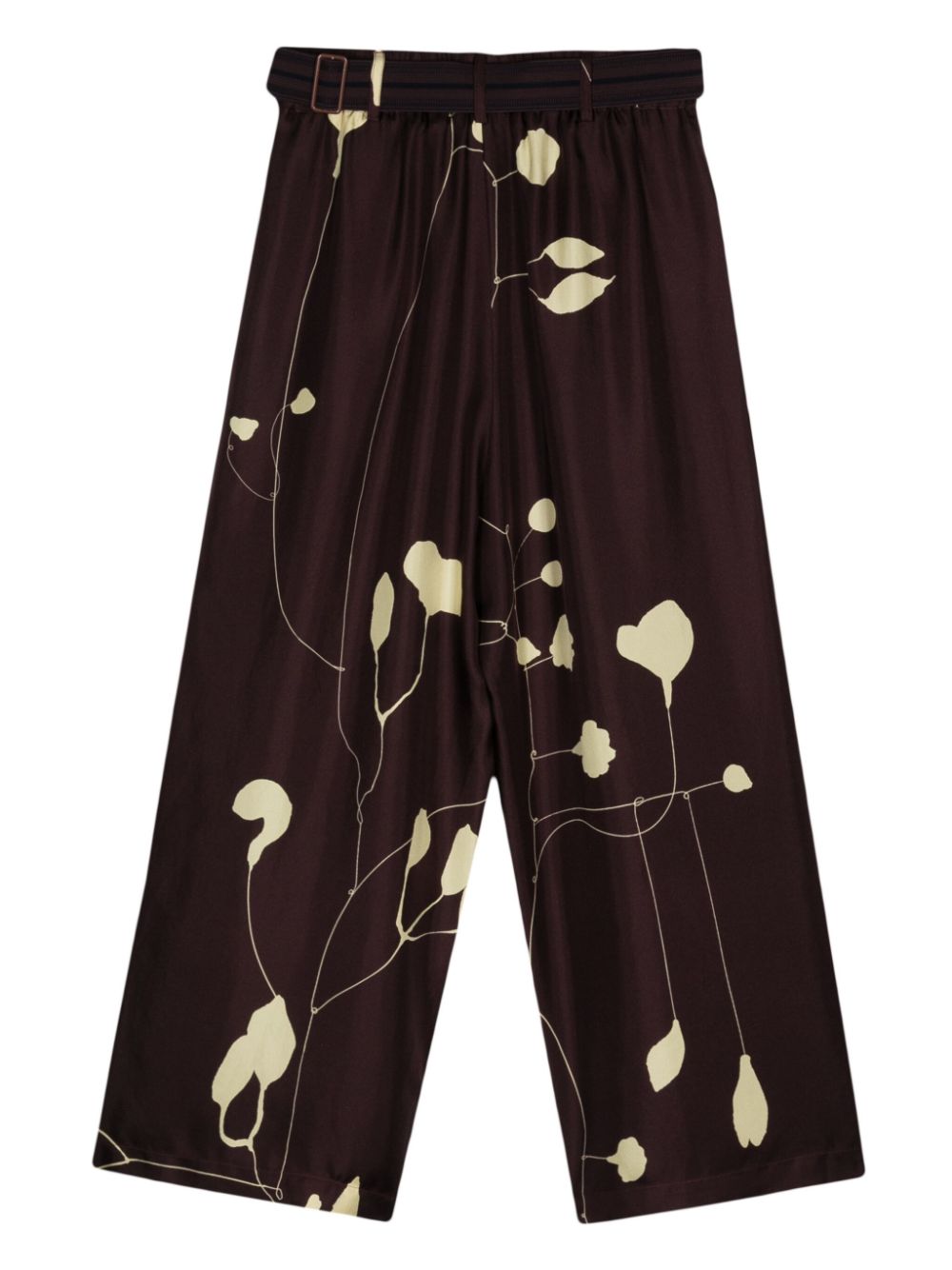 Alysi  leaf-print trousers