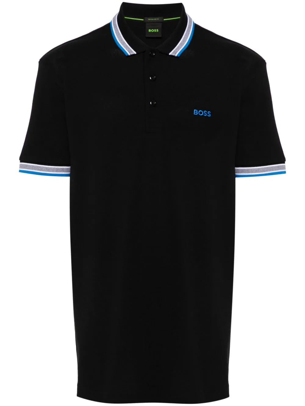 BOSS  logo-embroidered polo shirt