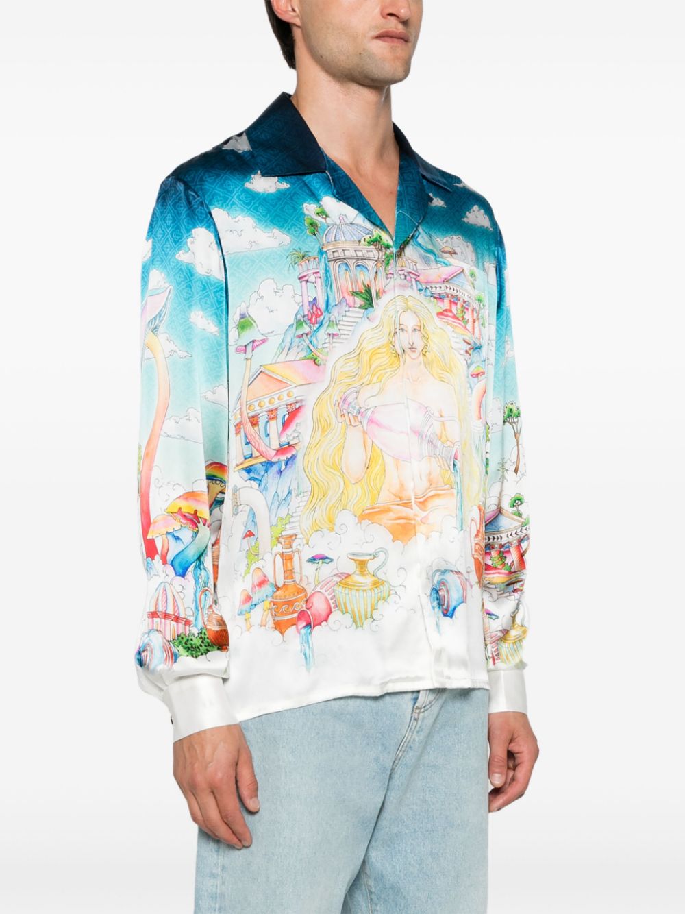 Casablanca  motif-print shirt