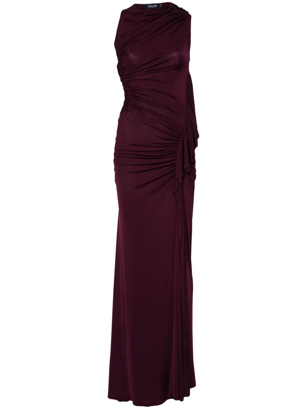 Atlein  draped maxi dress