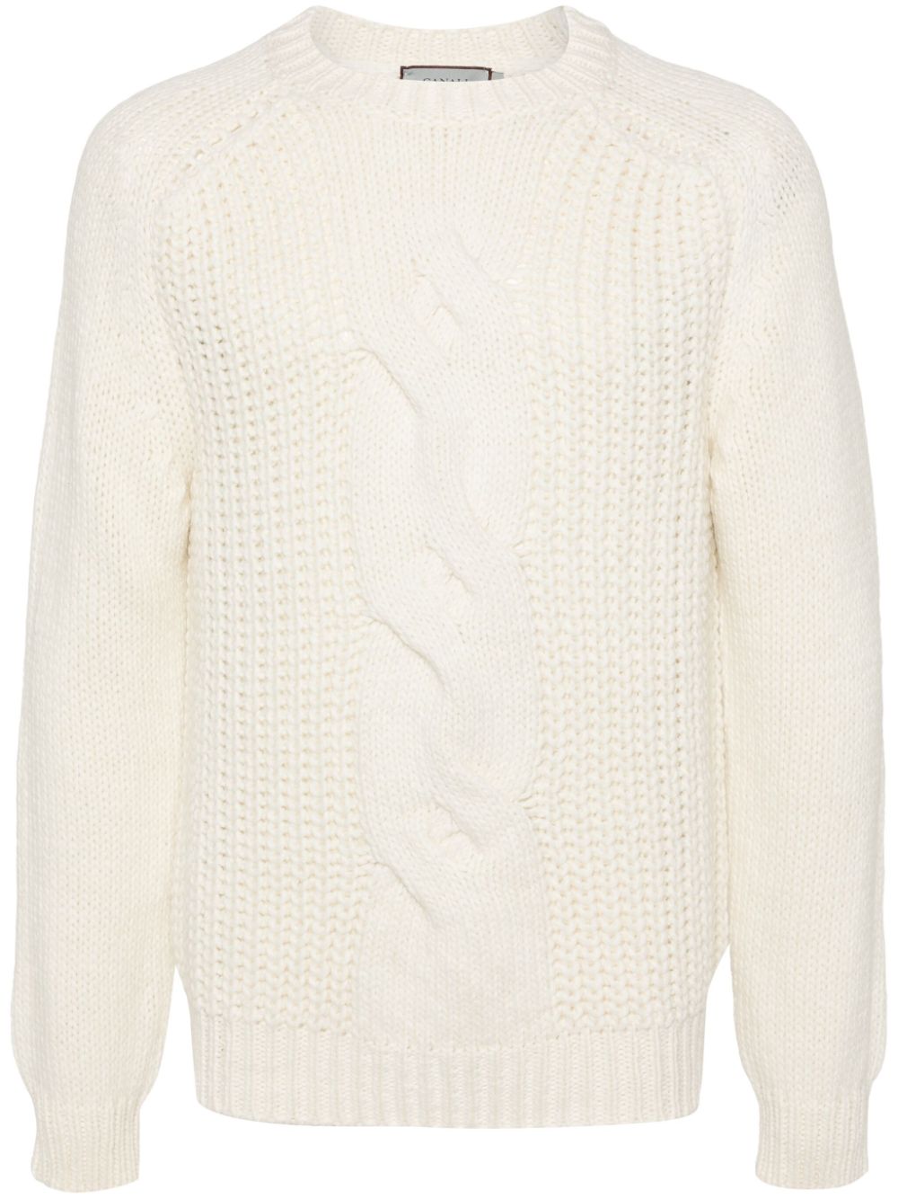 Canali  braided ribbed sweater