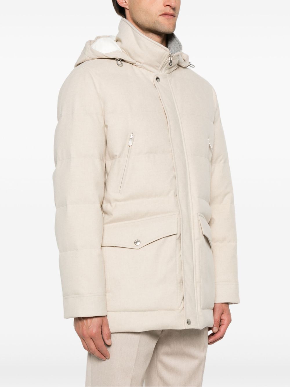Brunello Cucinelli wool puffer jacket