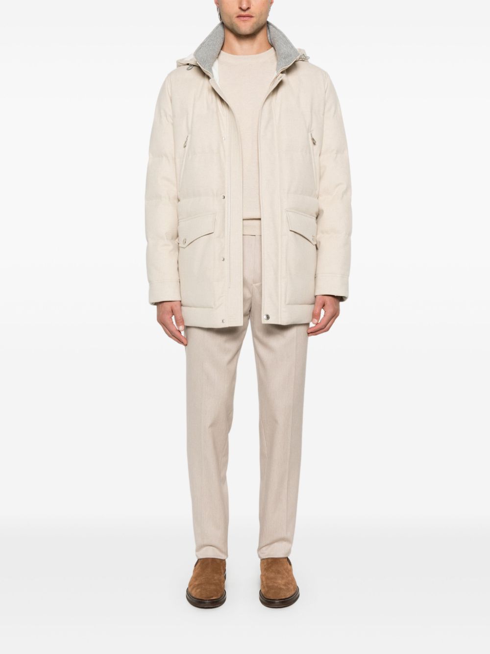 Brunello Cucinelli wool puffer jacket