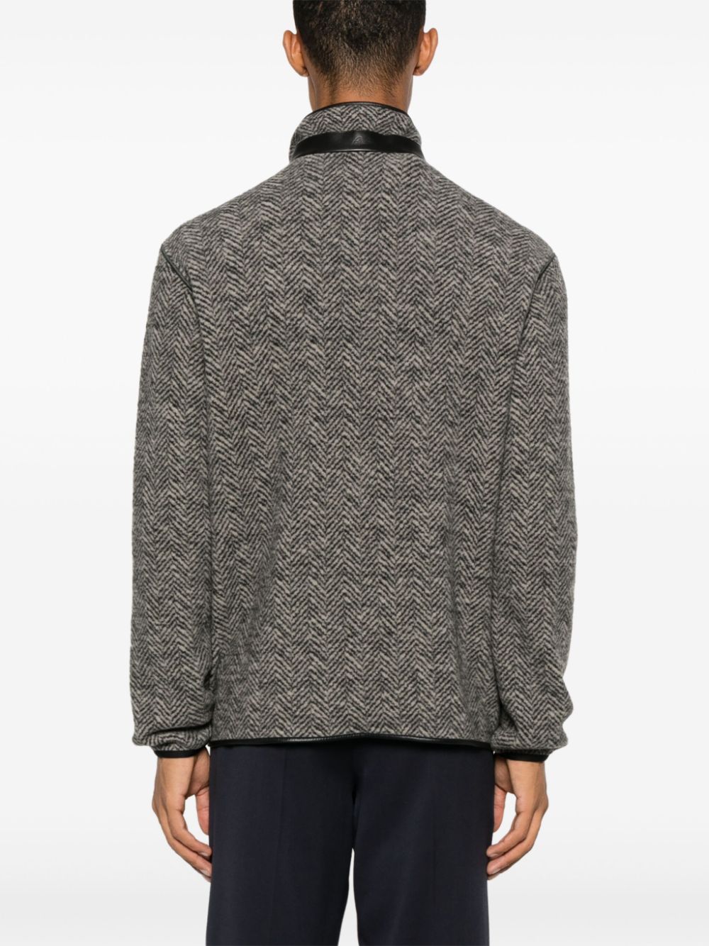 Brioni logo-debossed jacket