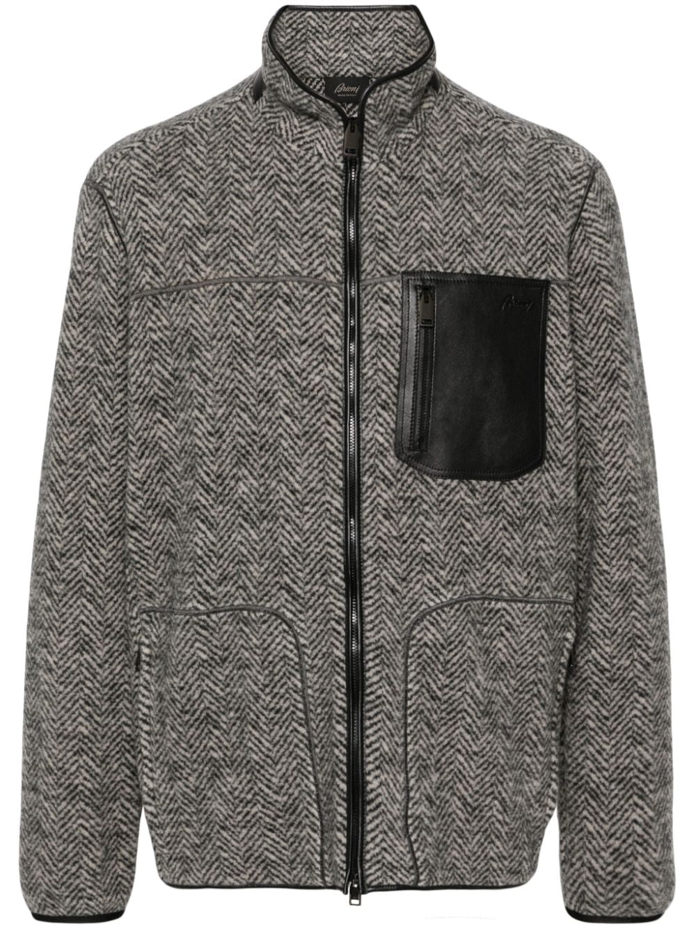 Brioni  logo-debossed jacket