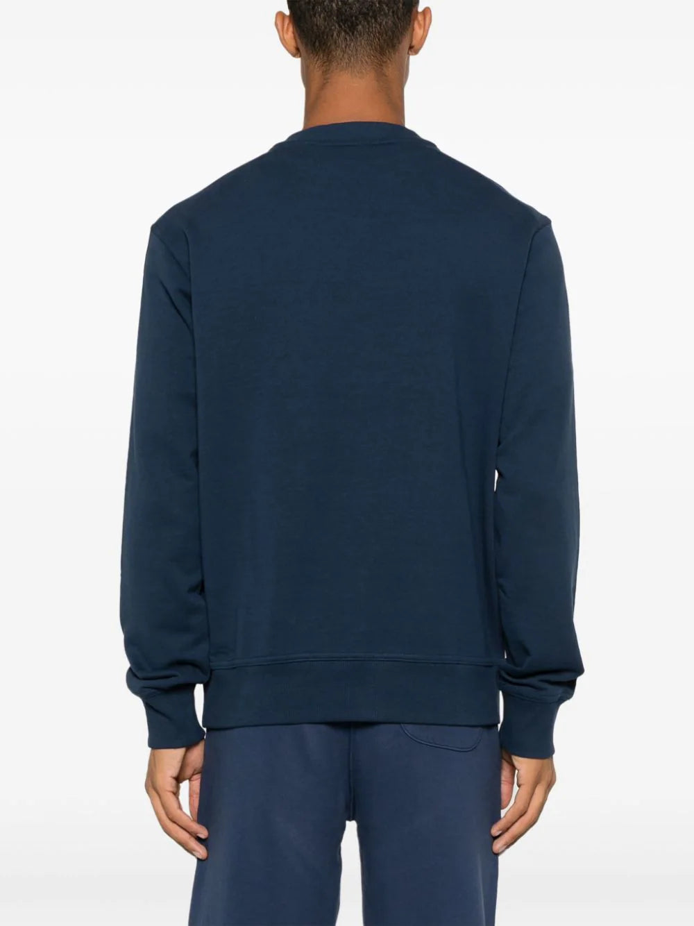 BOSS rubber print-logo cotton-terry sweatshirt