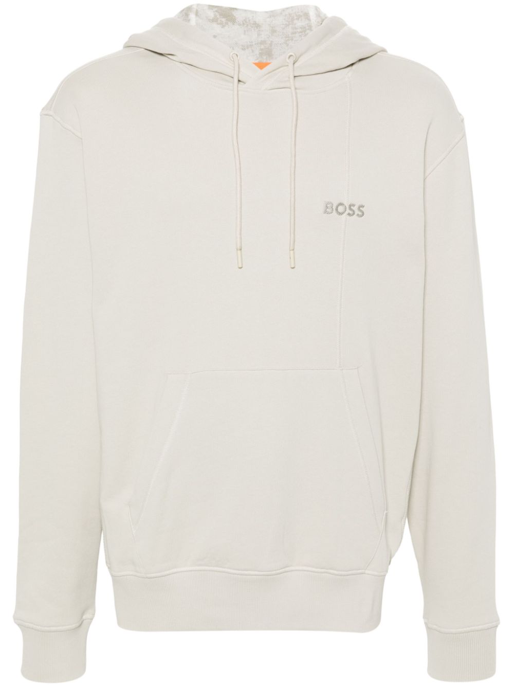 BOSS  logo-embroidered hoodie