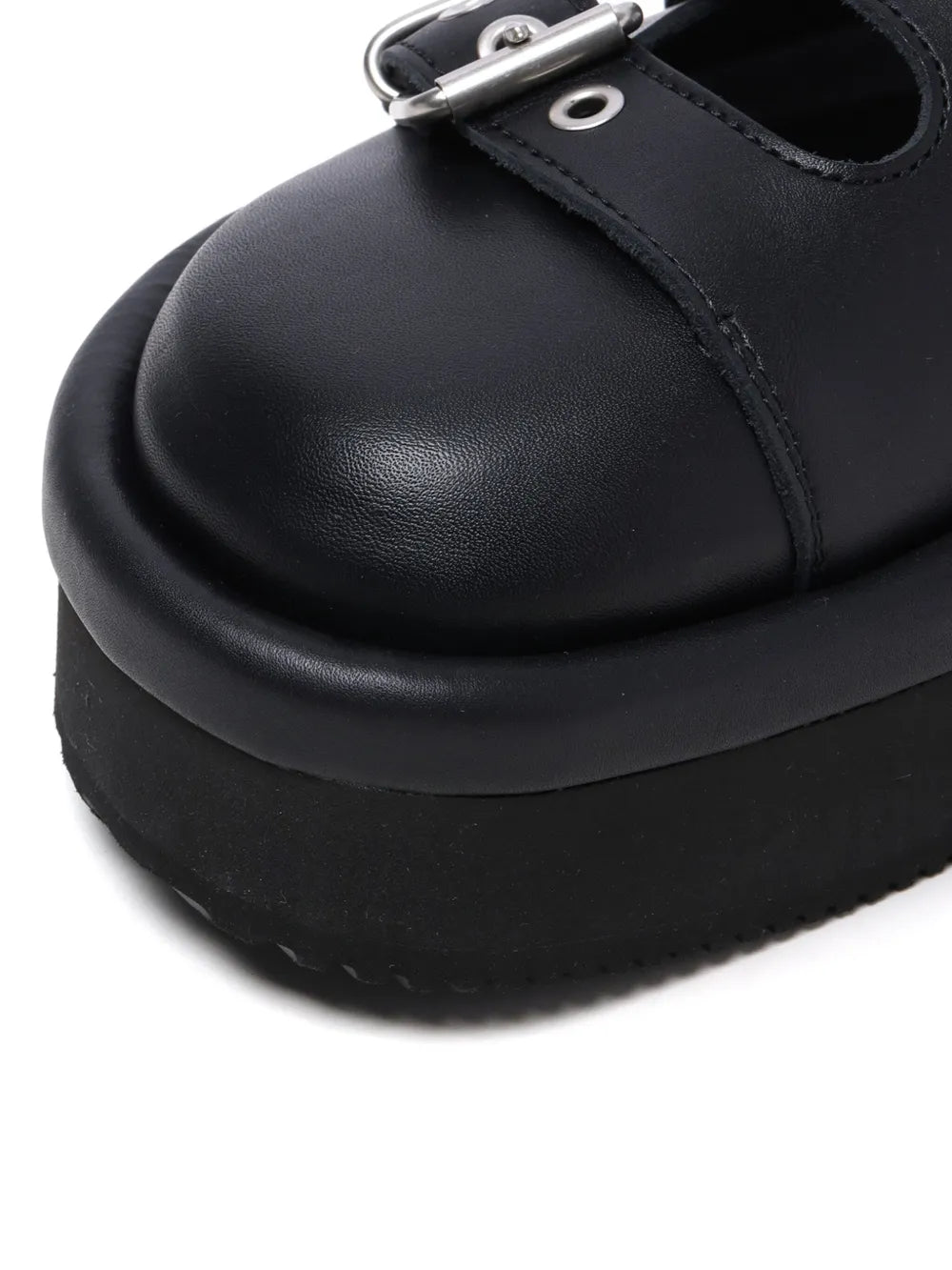 Y's buckled-strap mules
