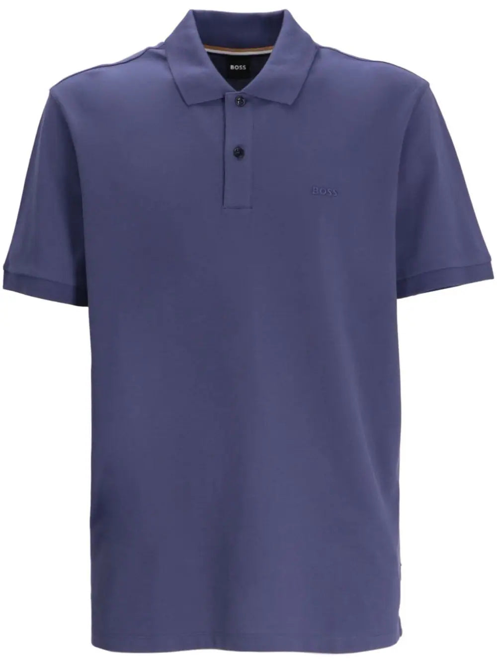 BOSS  logo-embroidered polo shirt