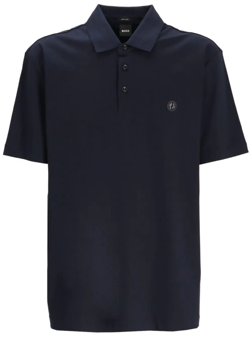 BOSS logo-patch polo shirt