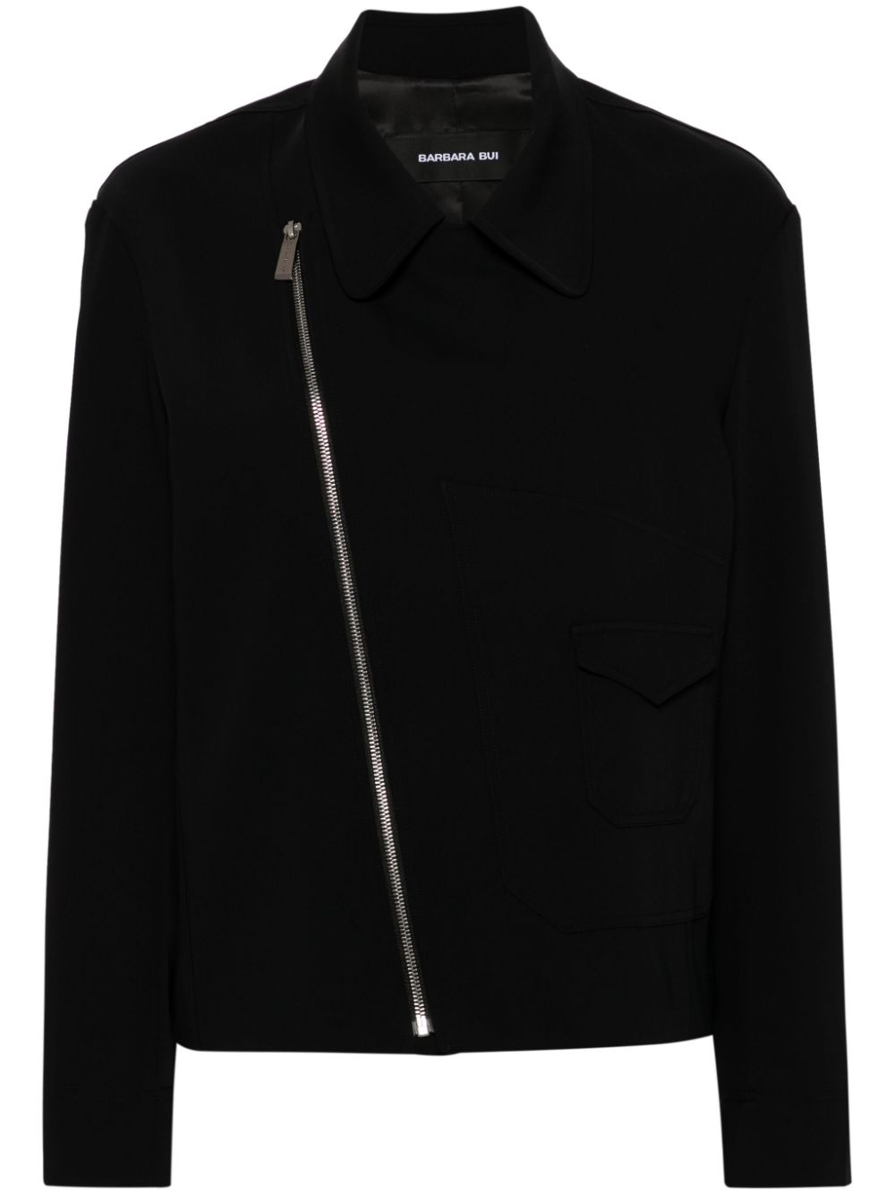 Barbara Bui  crepe biker jacket