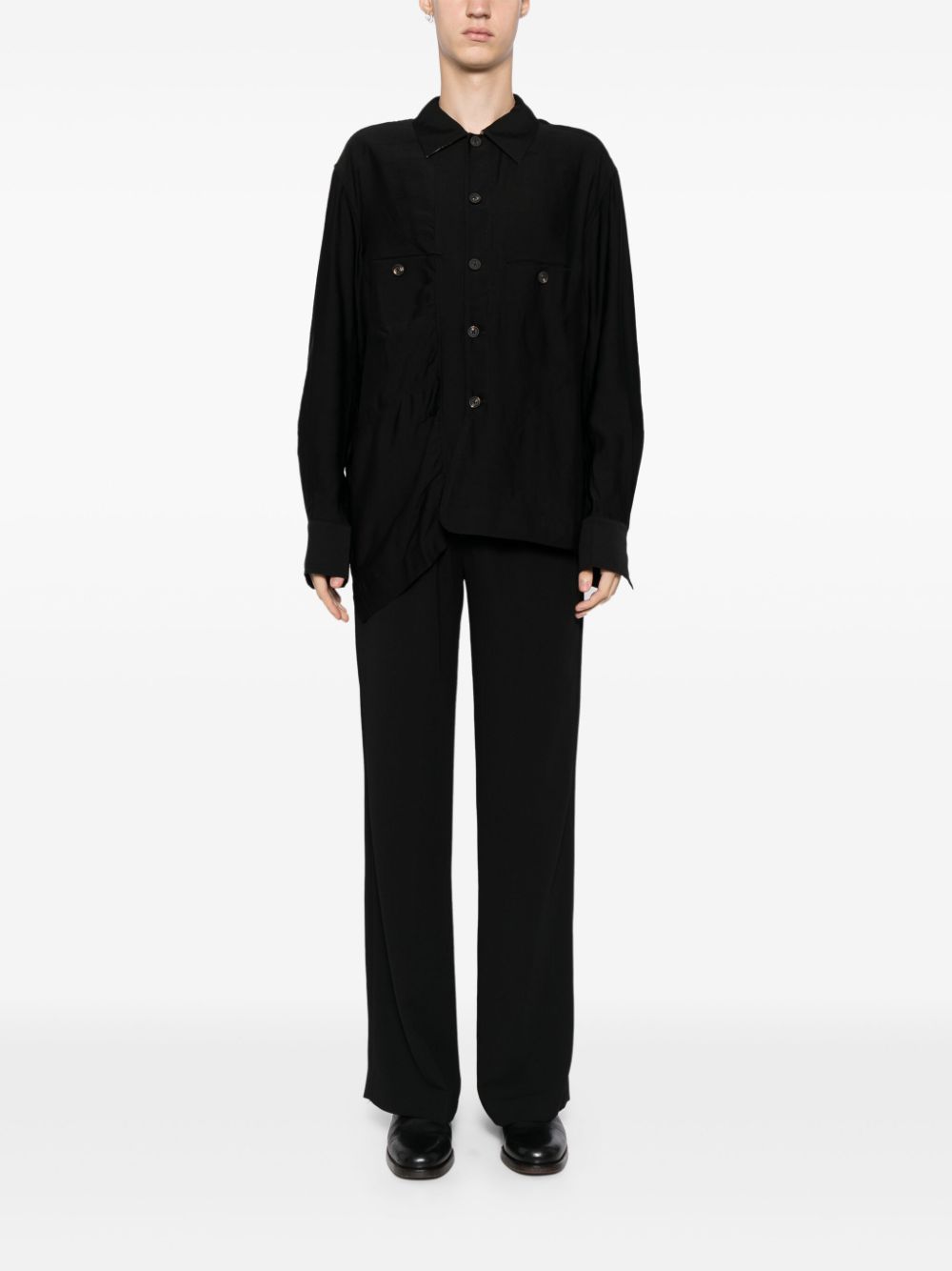 Ziggy Chen  asymmetric shirt jacket