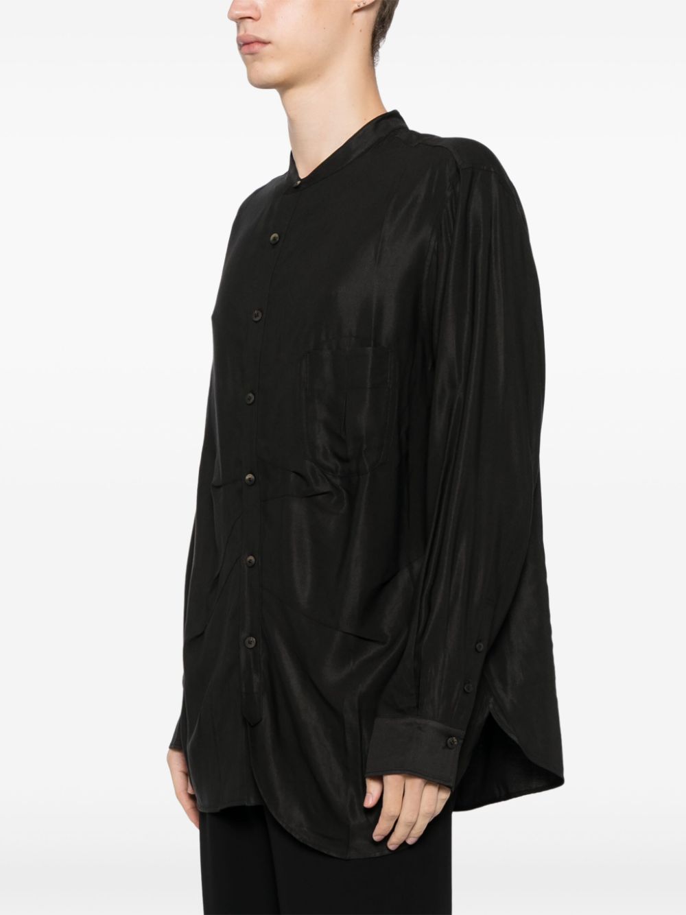 Ziggy Chen  collarless shirt