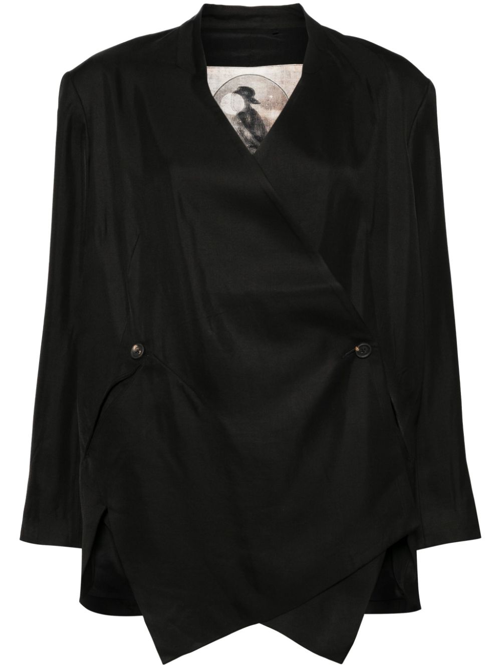 Ziggy Chen  asymmetric long sleeve blazer