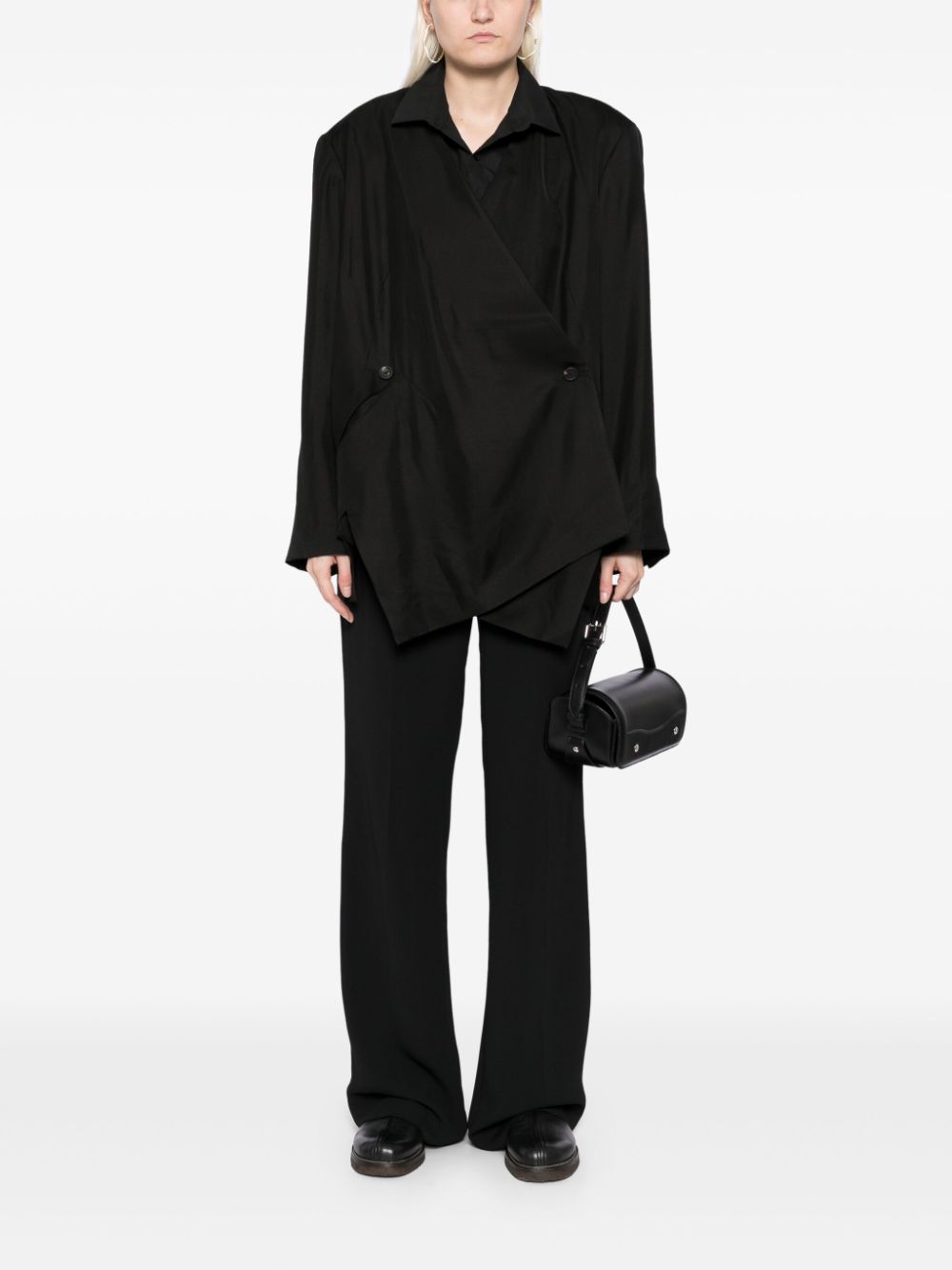 Ziggy Chen  asymmetric long sleeve blazer
