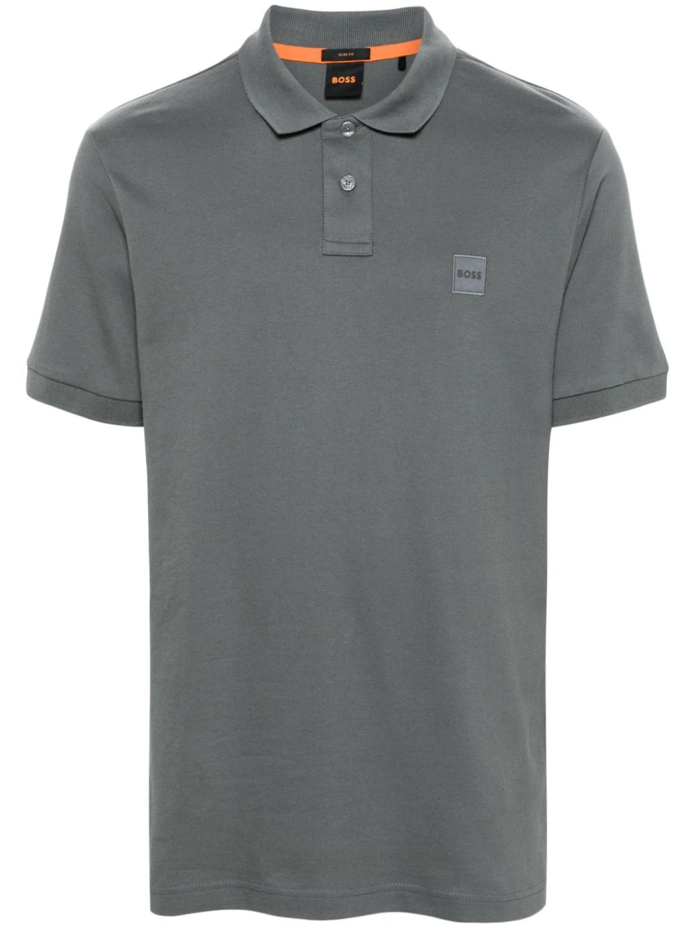 BOSS logo-patch polo shirt