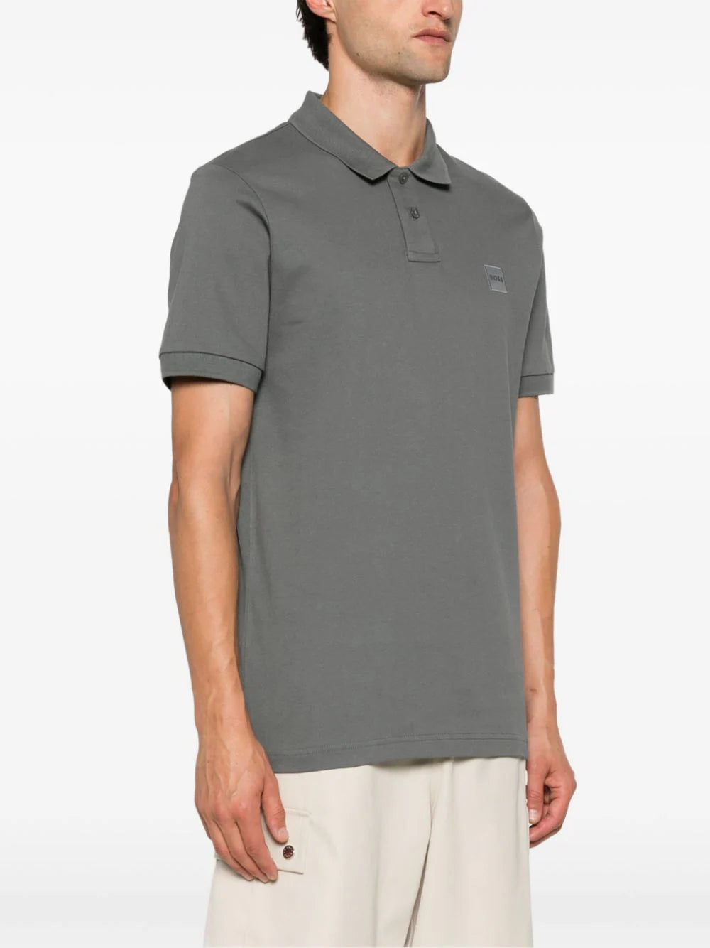 BOSS logo-patch polo shirt - Image 3