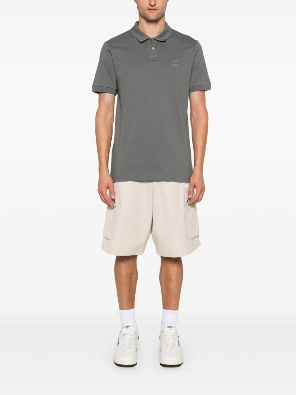 BOSS logo-patch polo shirt - Image 2