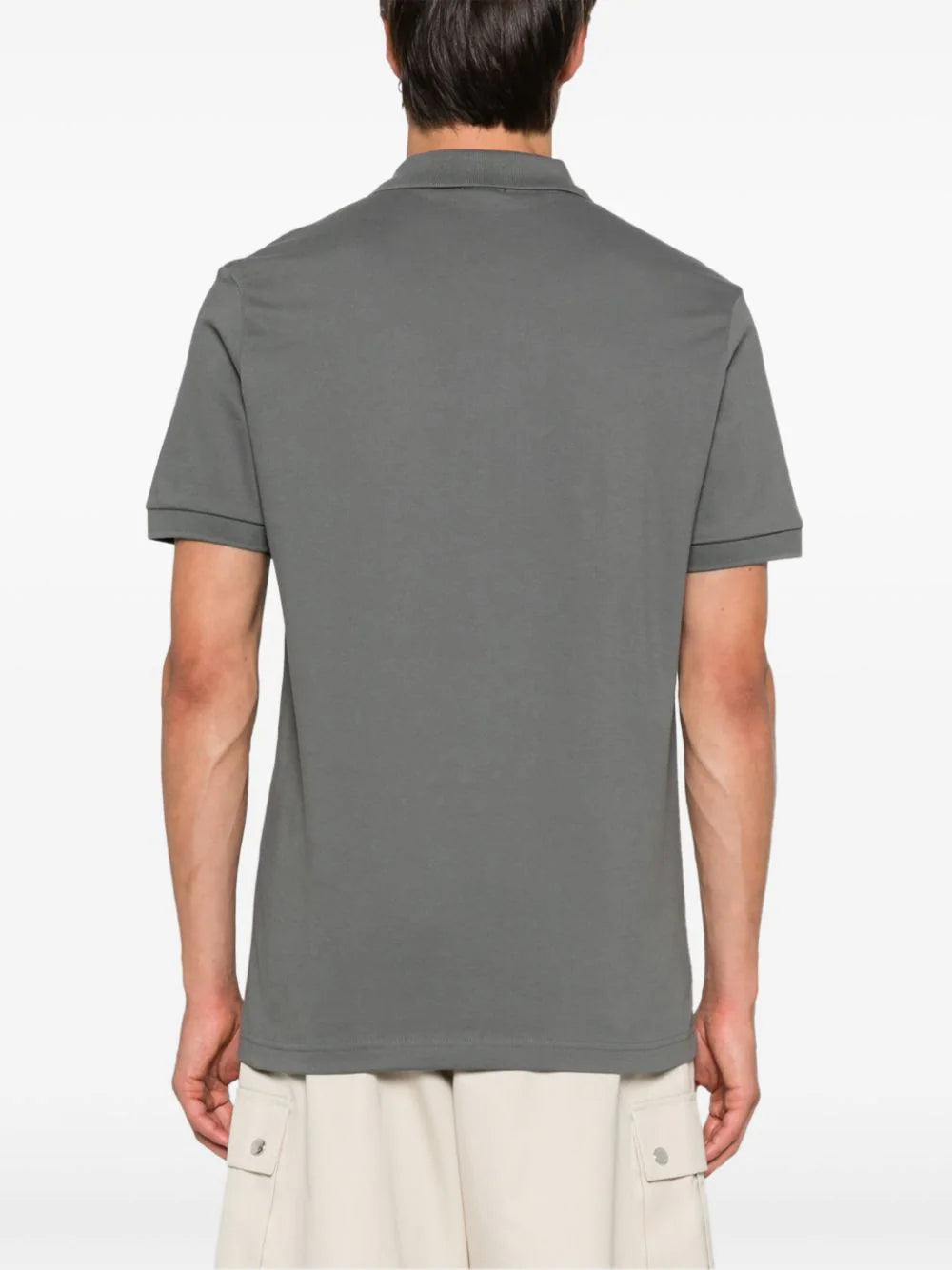 BOSS  logo-patch polo shirt
