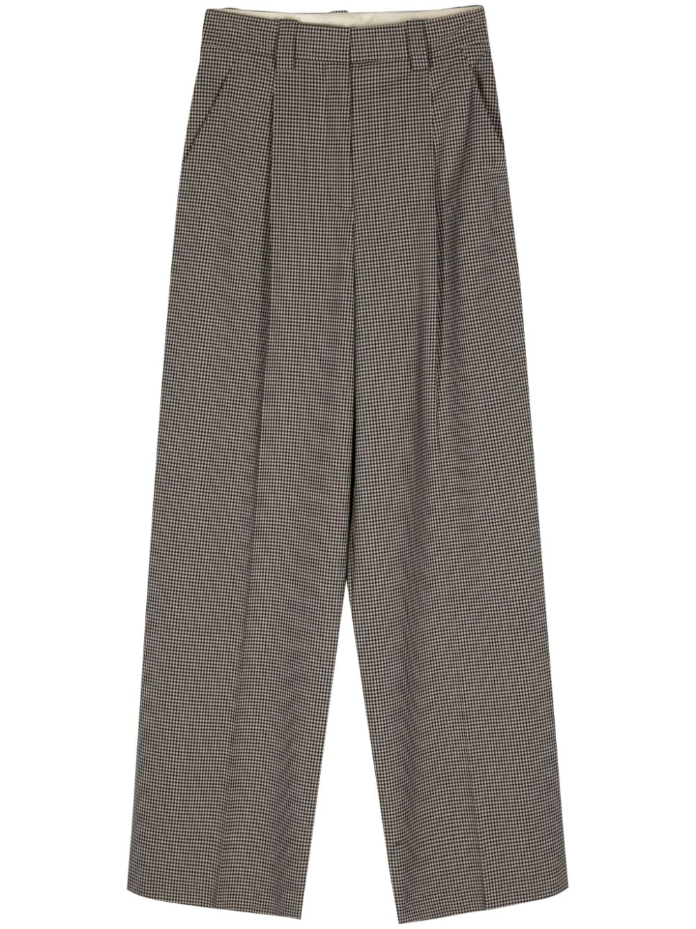 Alysi  houndstooth wide-leg trousers