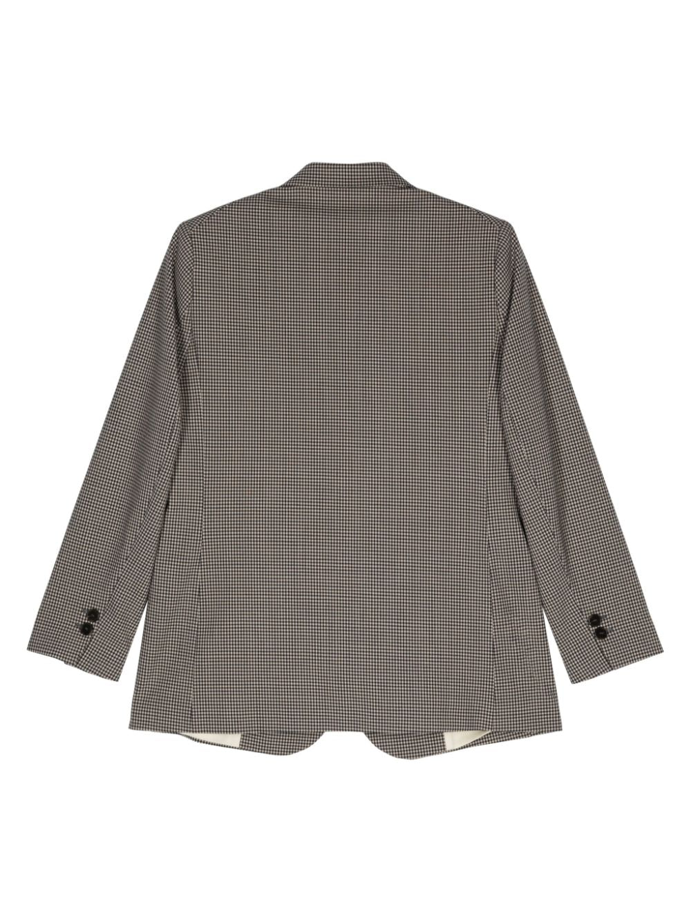 Alysi notched lapels checkered blazer