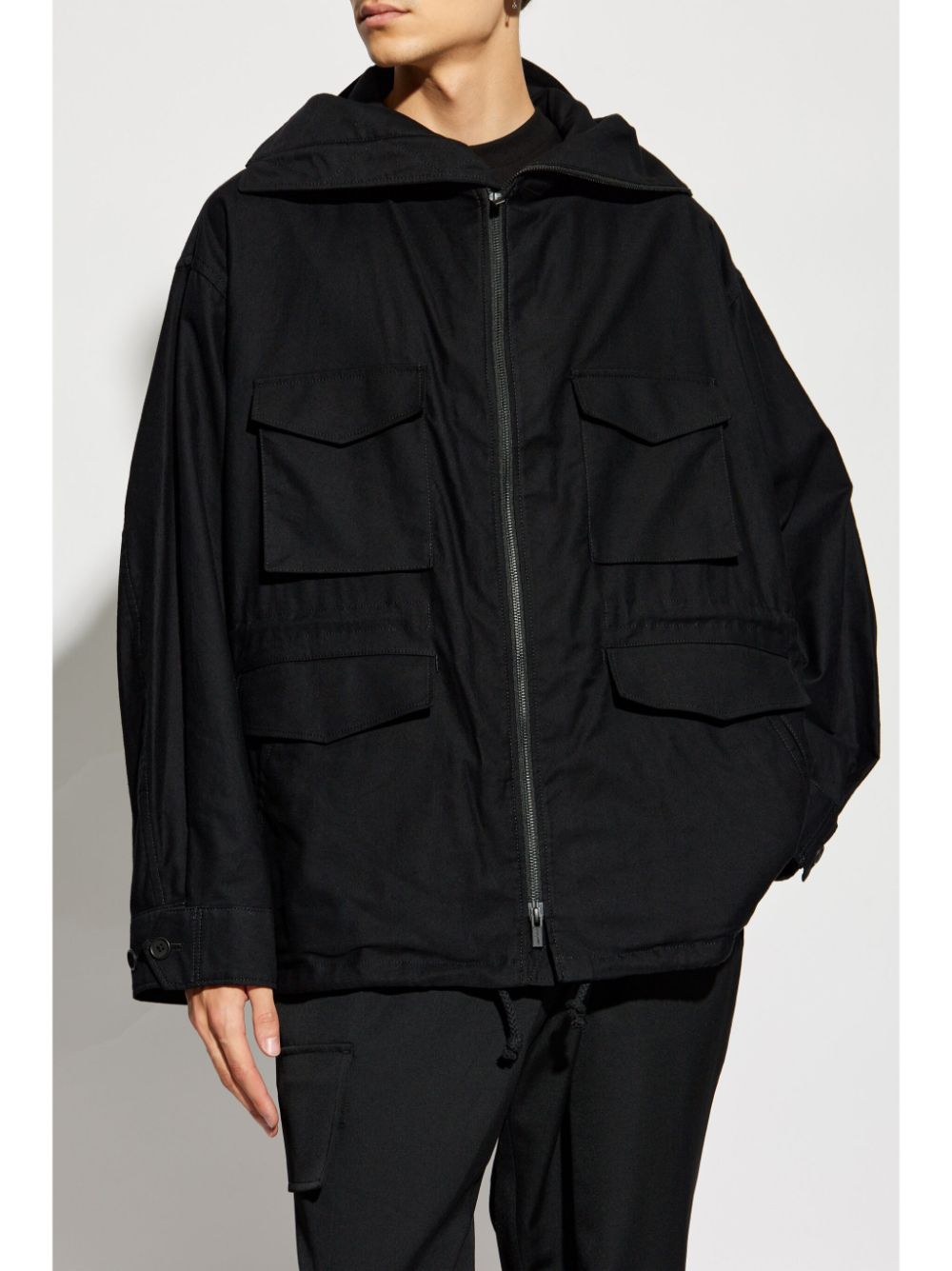 Yohji Yamamoto zip-up hooded jacket - Image 3