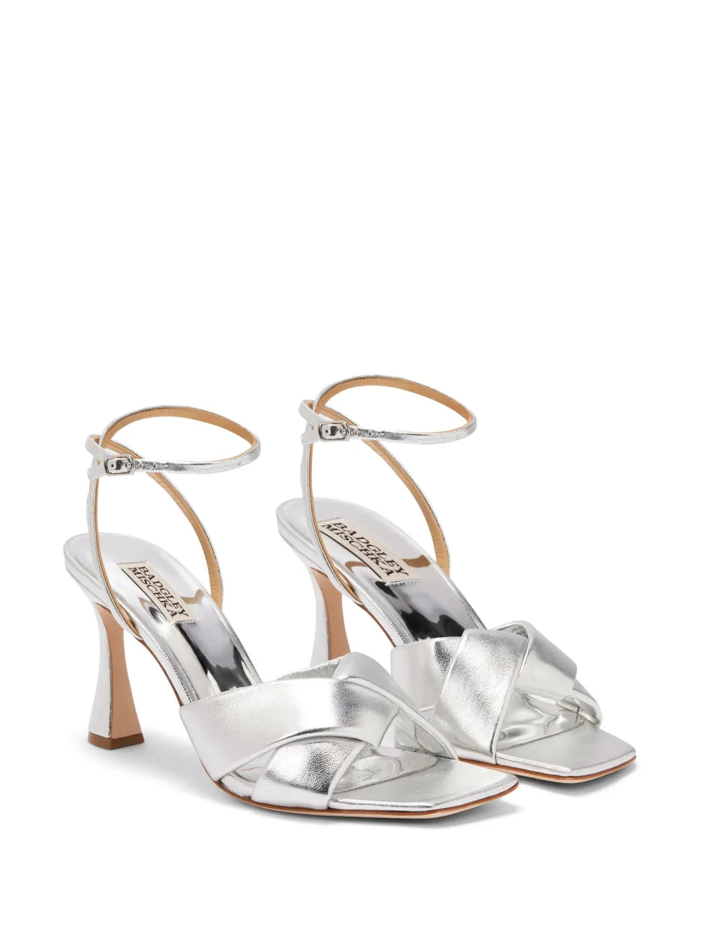 Badgley Mischka  85mm Brinlee II metallic sandals
