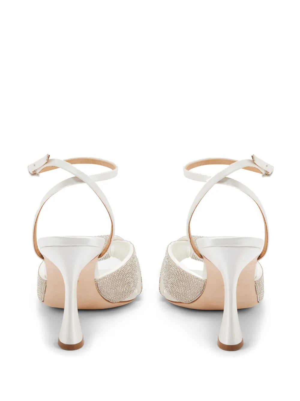 Badgley Mischka  85mm Brinlee satin sandals