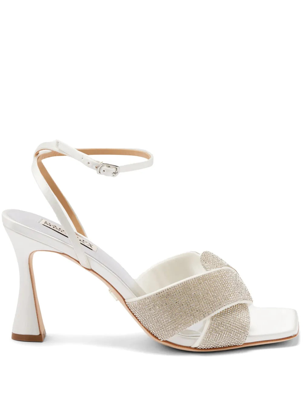 Badgley Mischka  85mm Brinlee satin sandals