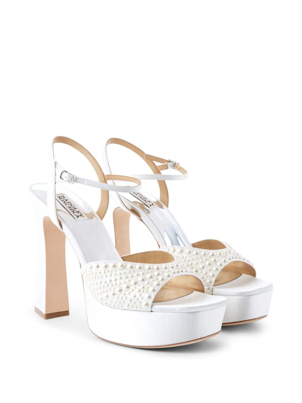 Badgley Mischka  90mm Bryleigh satin sandals