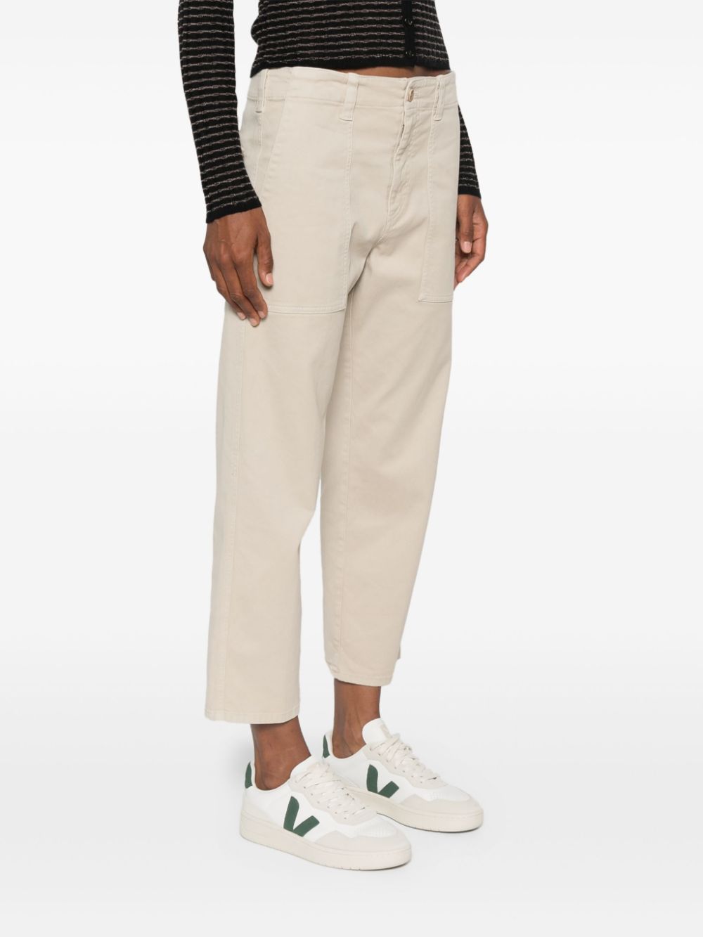 ASPESI gabardine cropped trousers