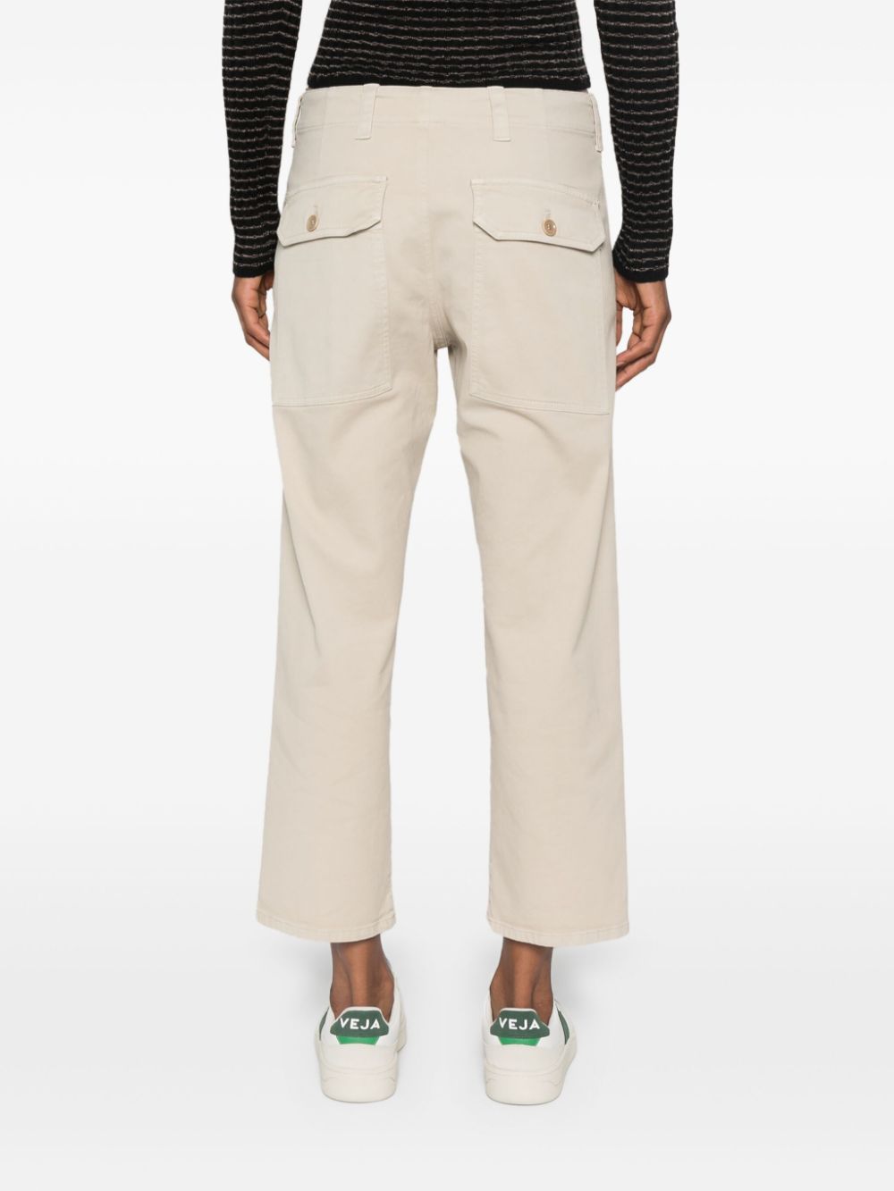 ASPESI gabardine cropped trousers