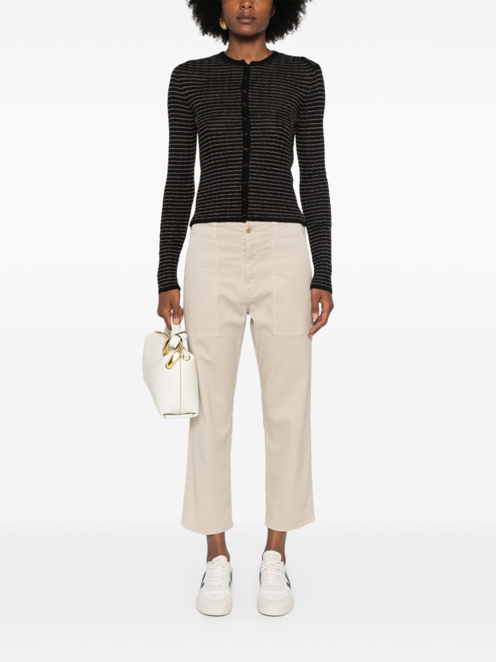 ASPESI gabardine cropped trousers