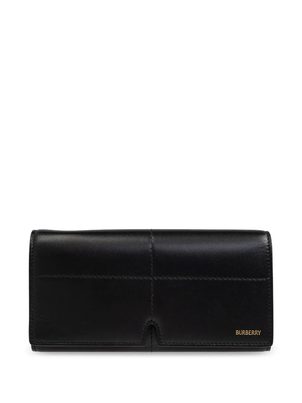 Burberry logo-lettering leather wallet