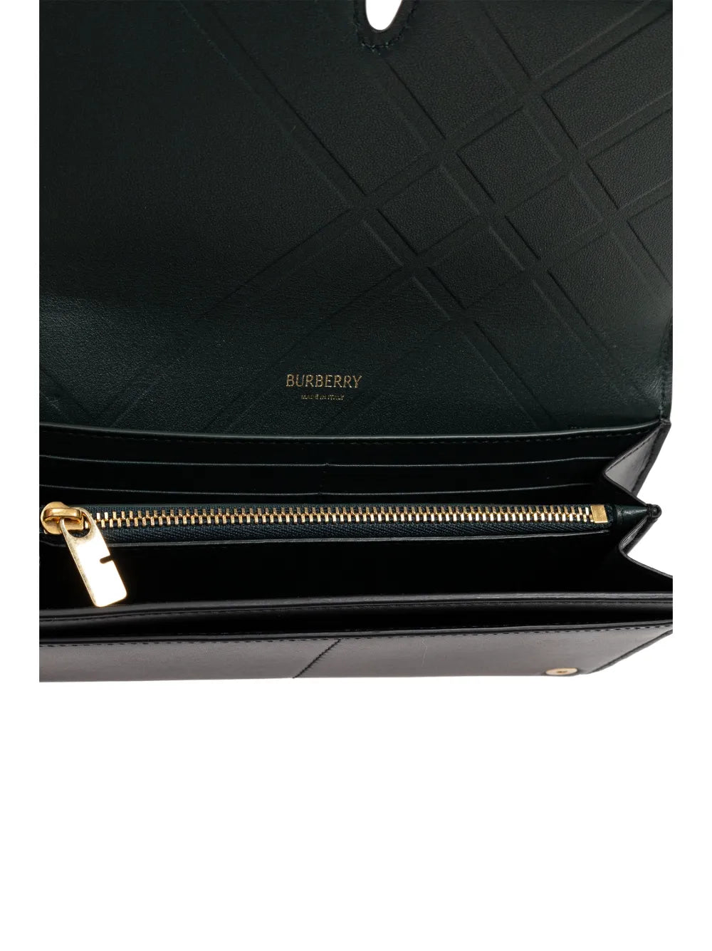 Burberry logo-lettering leather wallet