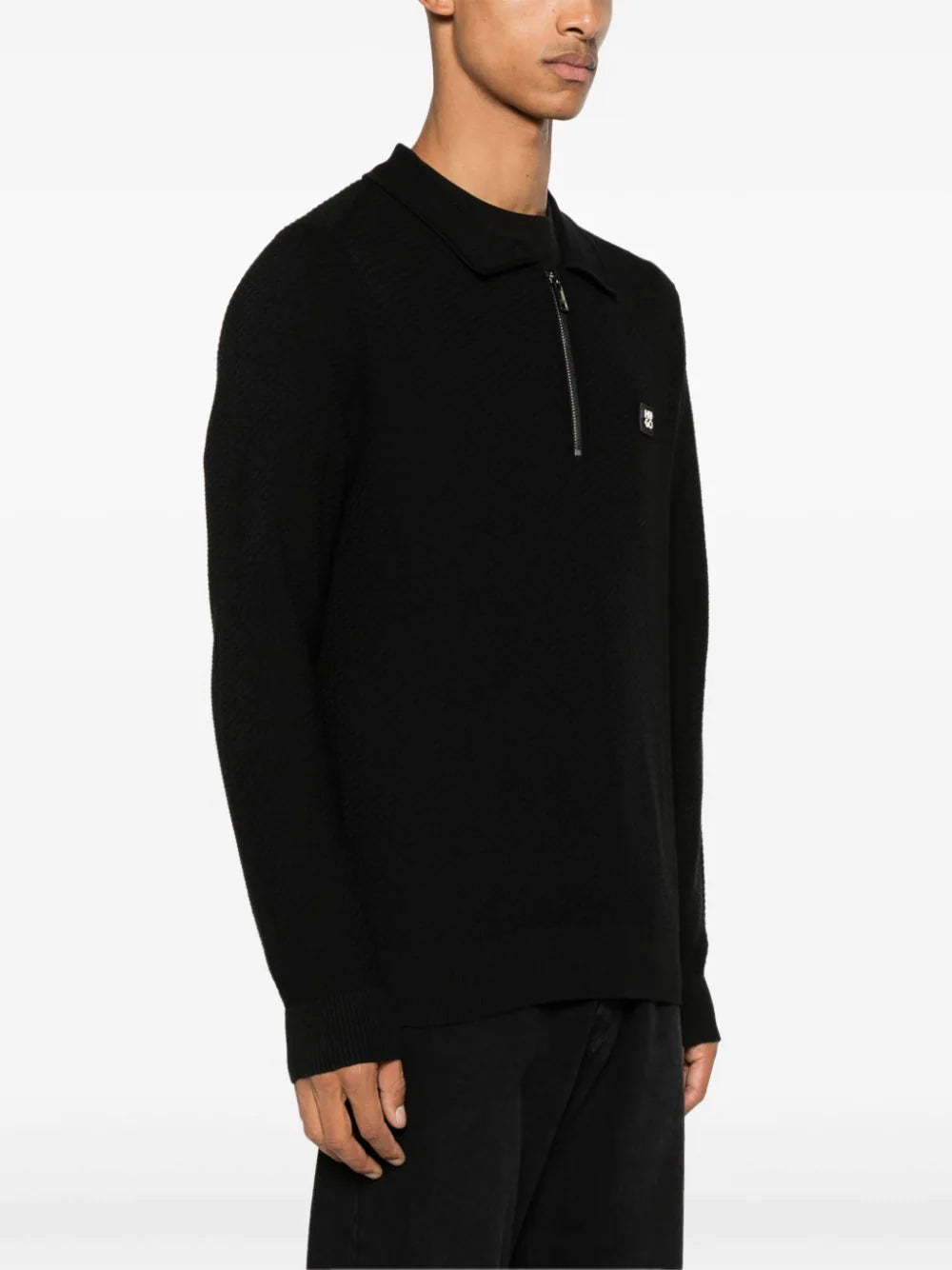 BOSS logo-patch polo shirt - Image 3