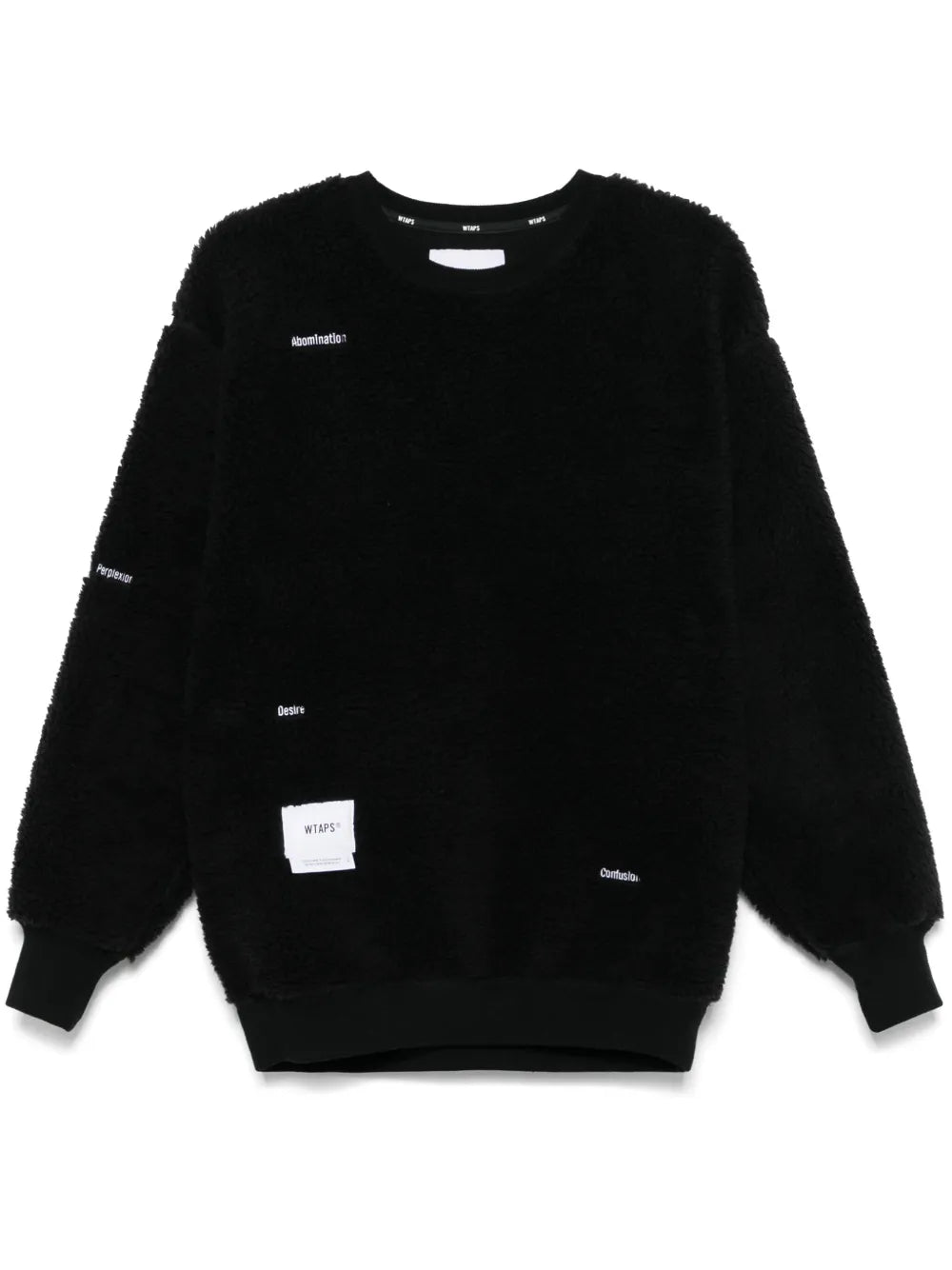 WTAPS  logo-patch fleece sweatshirt