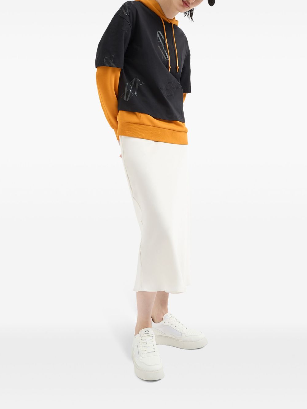 Armani Exchange monogram-pattern T-shirt