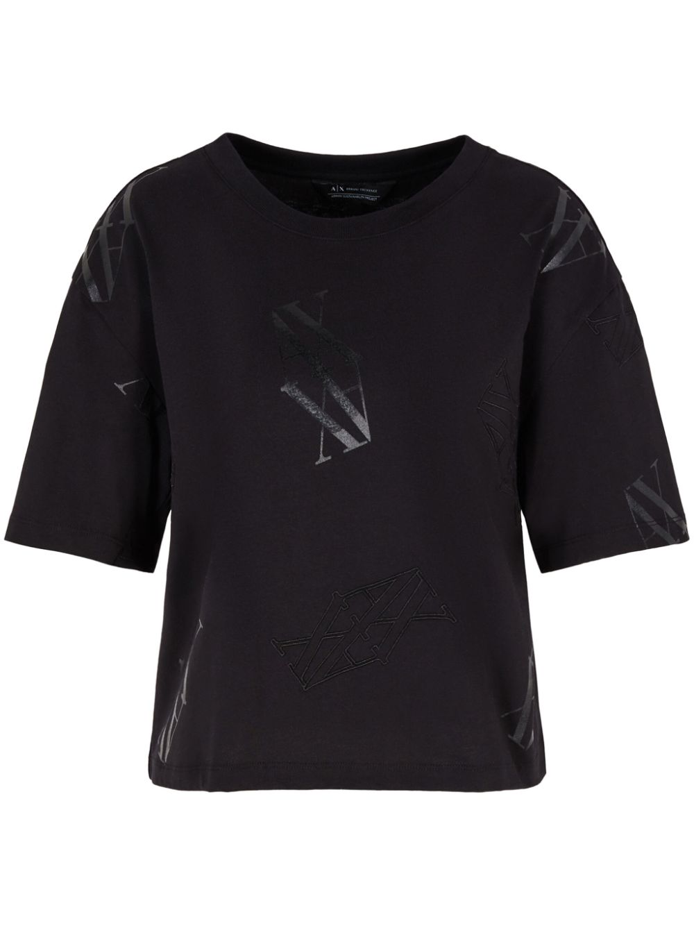 Armani Exchange  monogram-pattern T-shirt