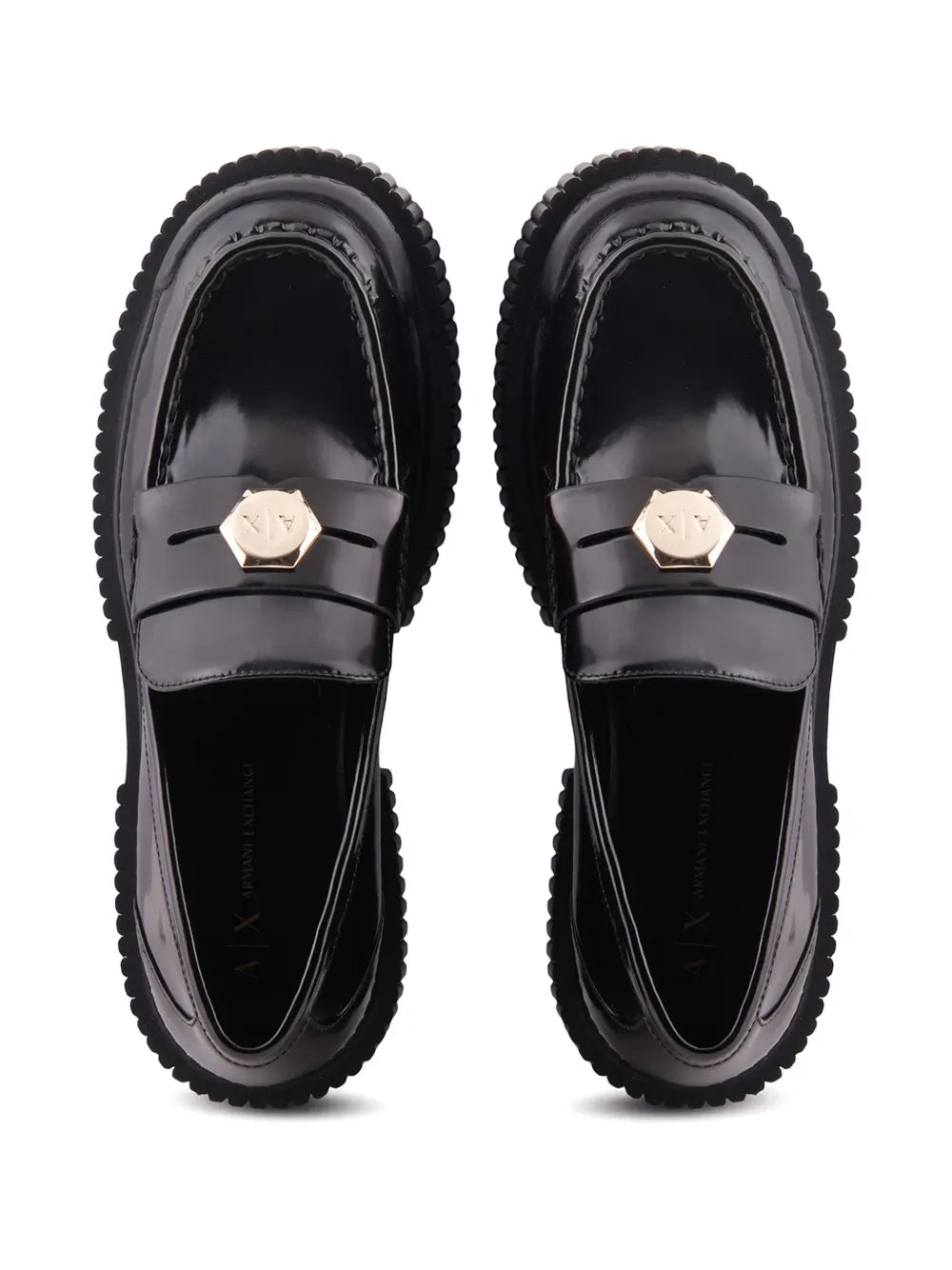 Armani Exchange  leather loafers