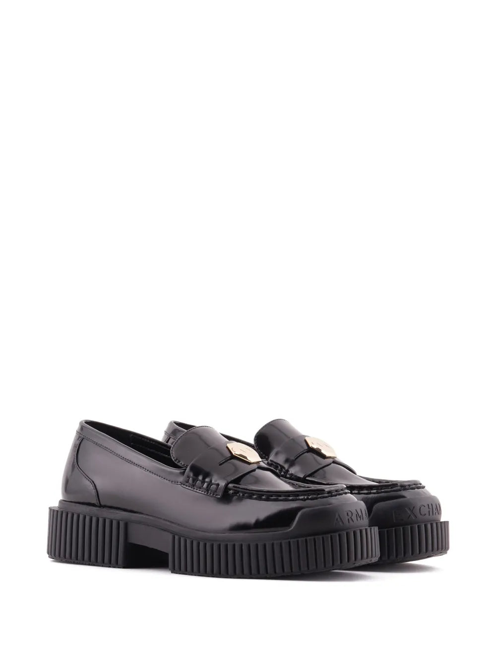 Armani Exchange  leather loafers