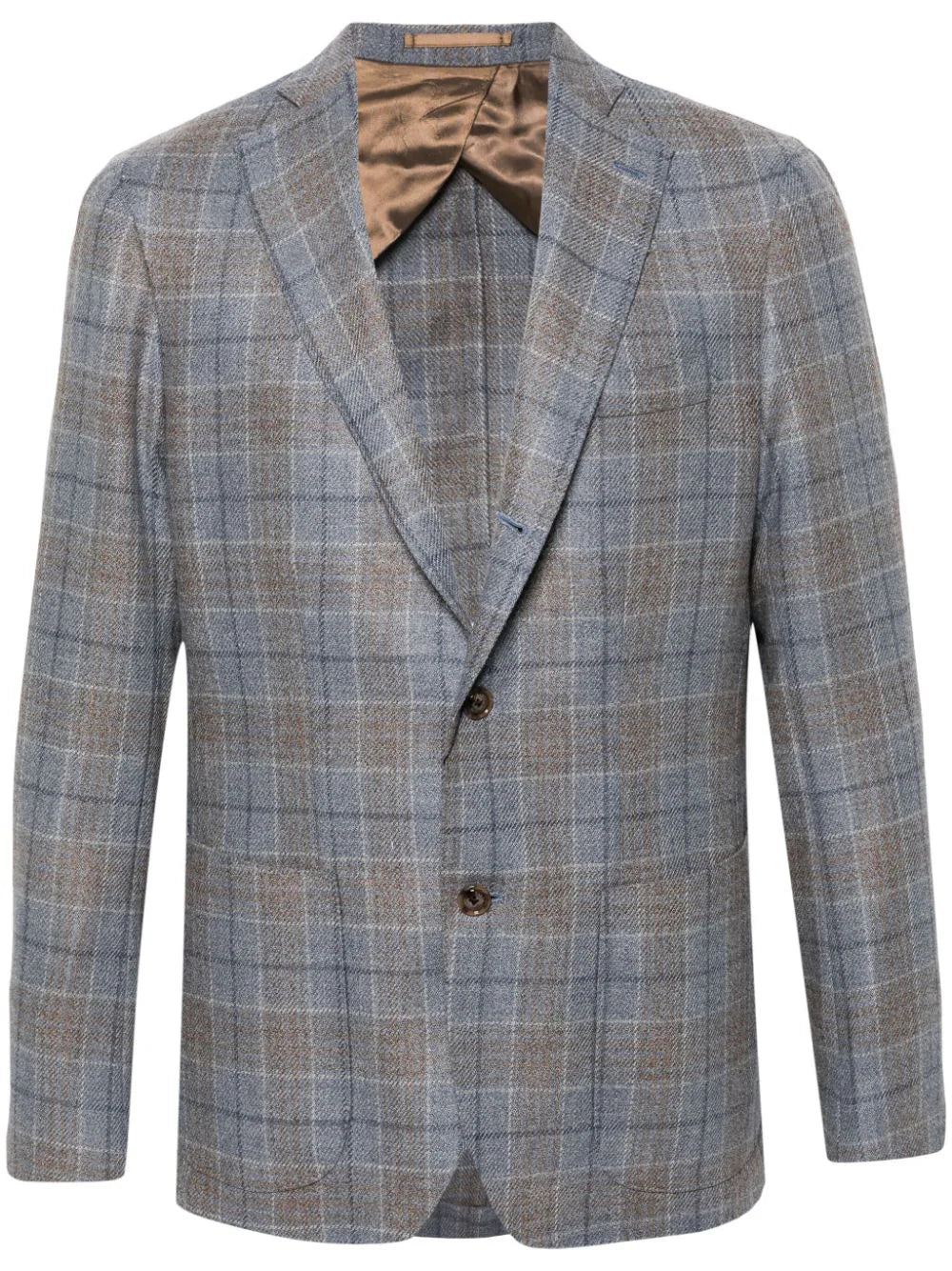 Barba  check-pattern blazer