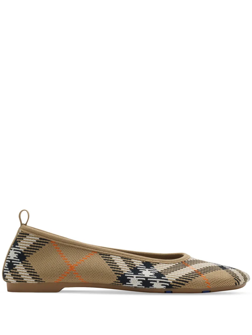 Burberry  checkered knitted ballerina shoes