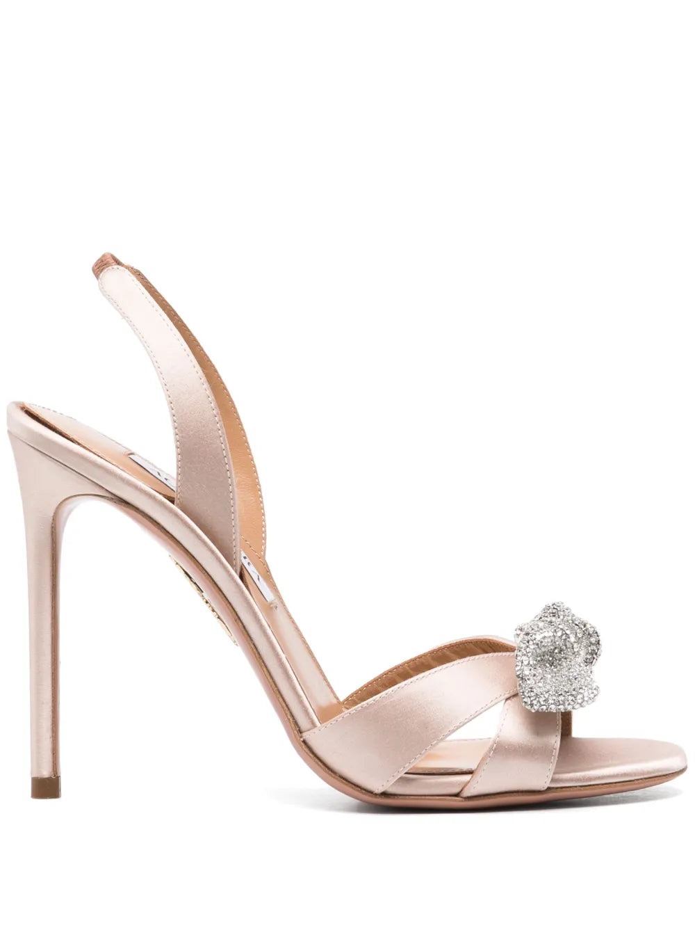 Aquazzura  105mm Very Bow Tie Crystal sandals
