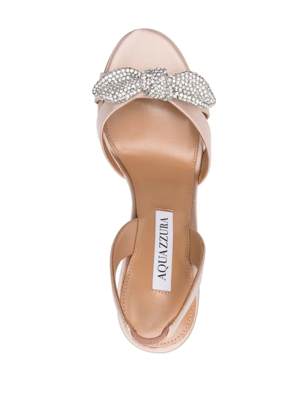Aquazzura  105mm Very Bow Tie Crystal sandals