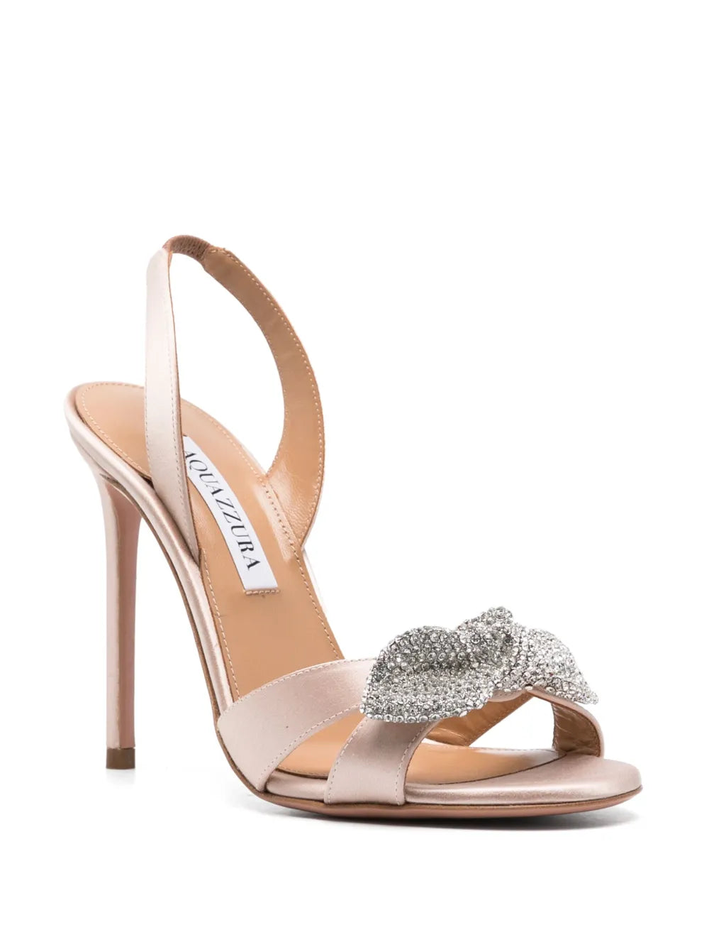 Aquazzura  105mm Very Bow Tie Crystal sandals